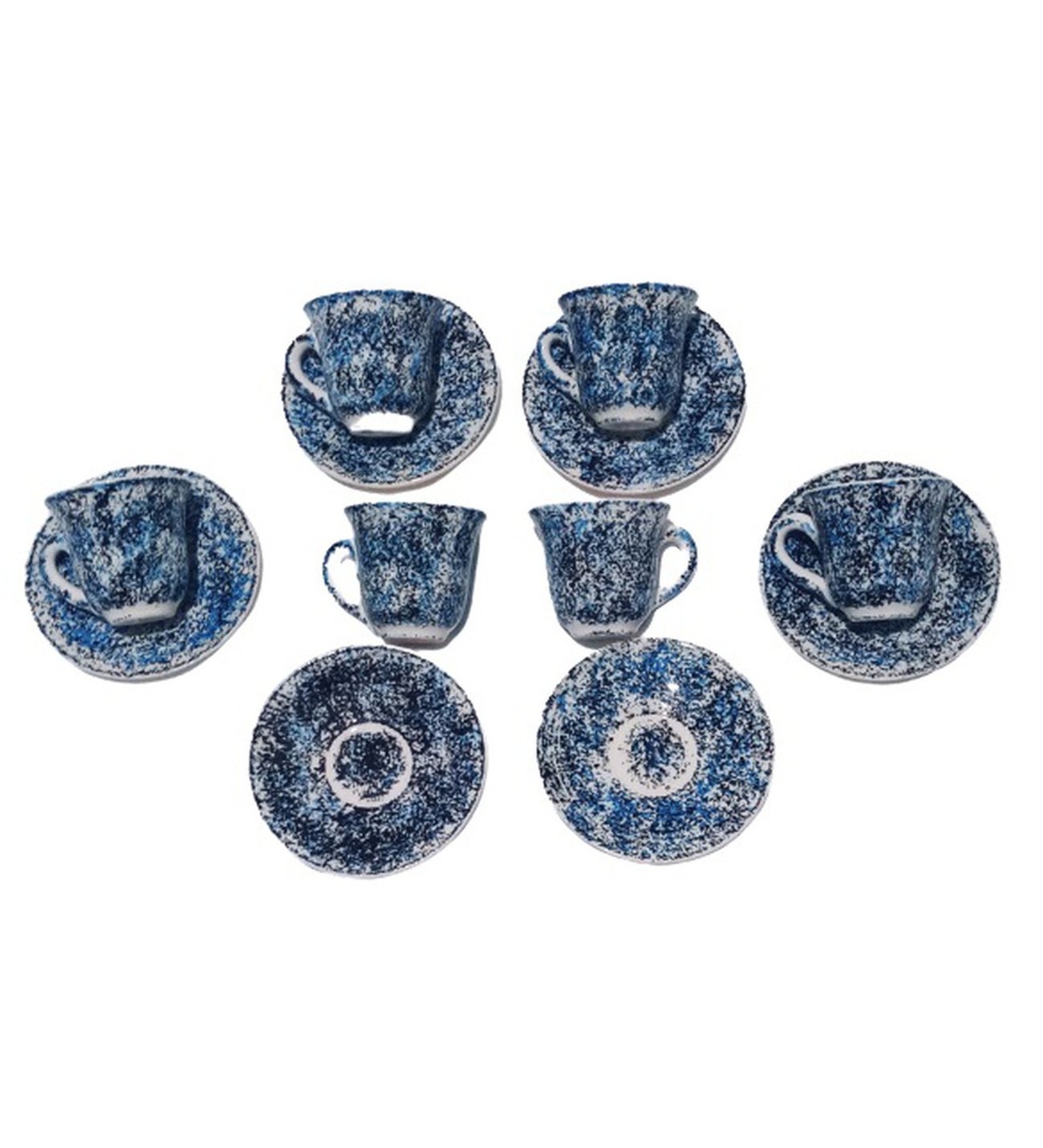 Ege EL işçiliği Seramik Fincan Takımı 6'lı Ege