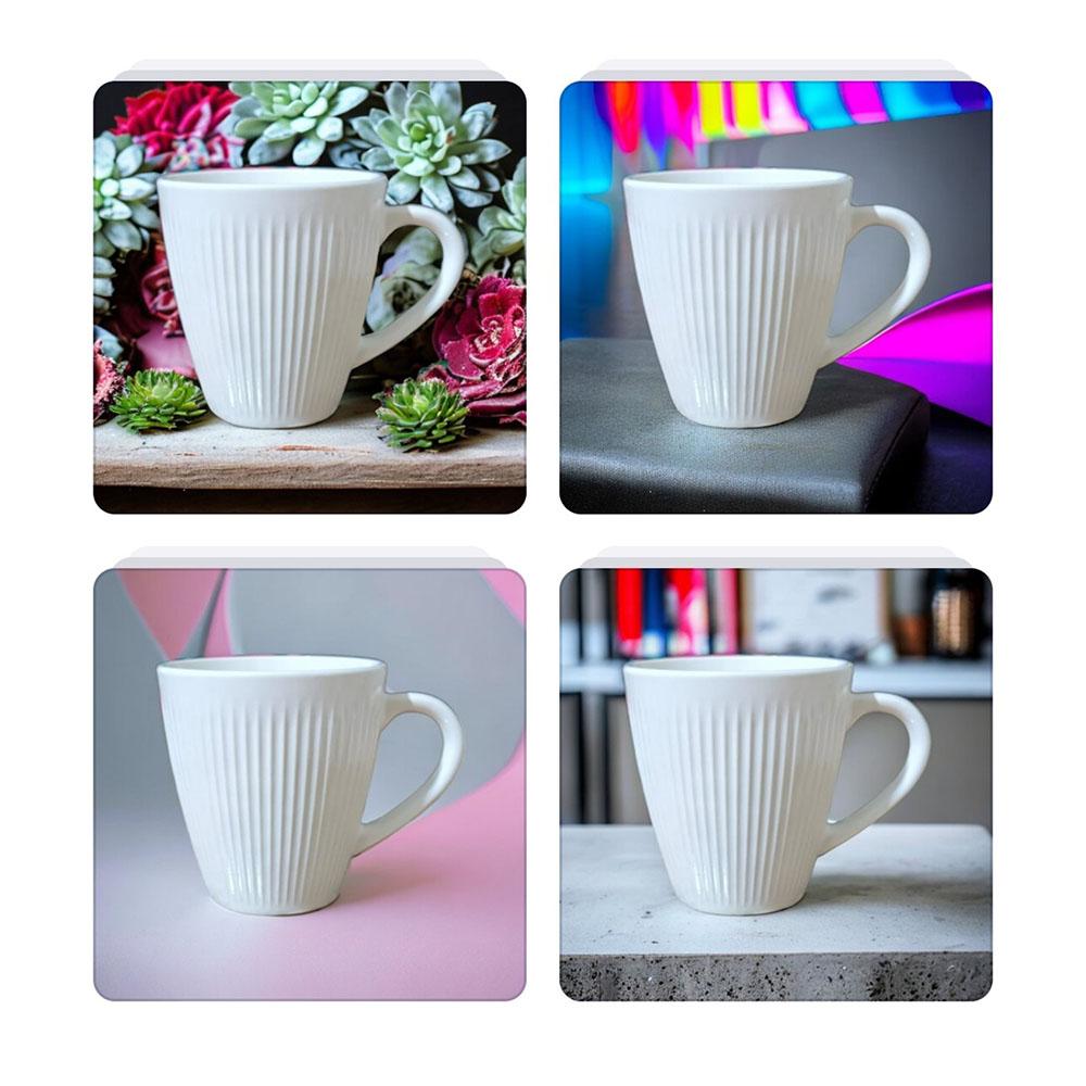 Ege White Mare Porselen Kupa