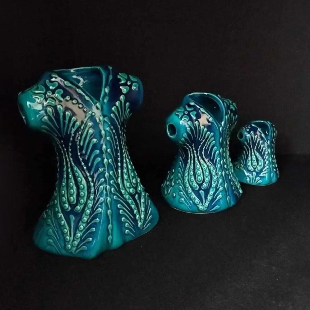 Turkuaz Kaftan Seti 3'lü