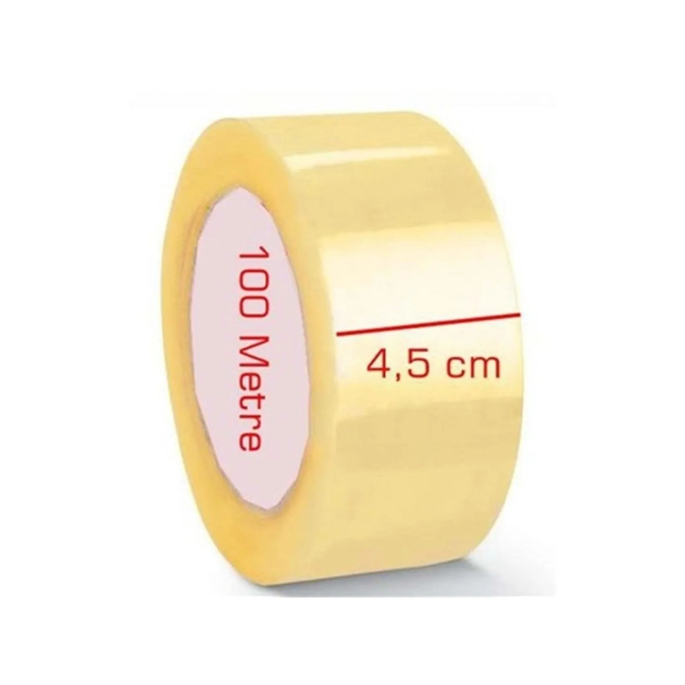 Şeffaf Holtmelt Koli Bantı 45*100 Metre (tam 100 Metreliktir) 6 ADET