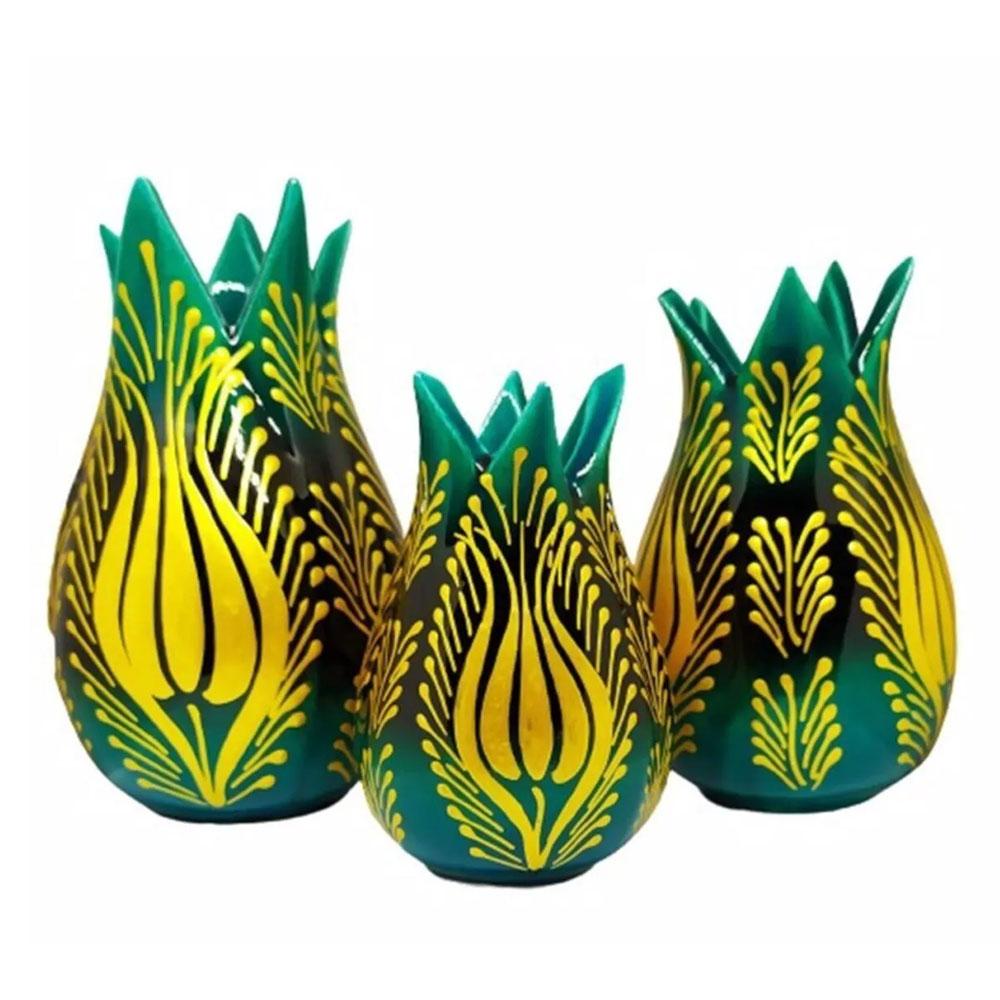 Turkuaz 3'lü Lale Takımı