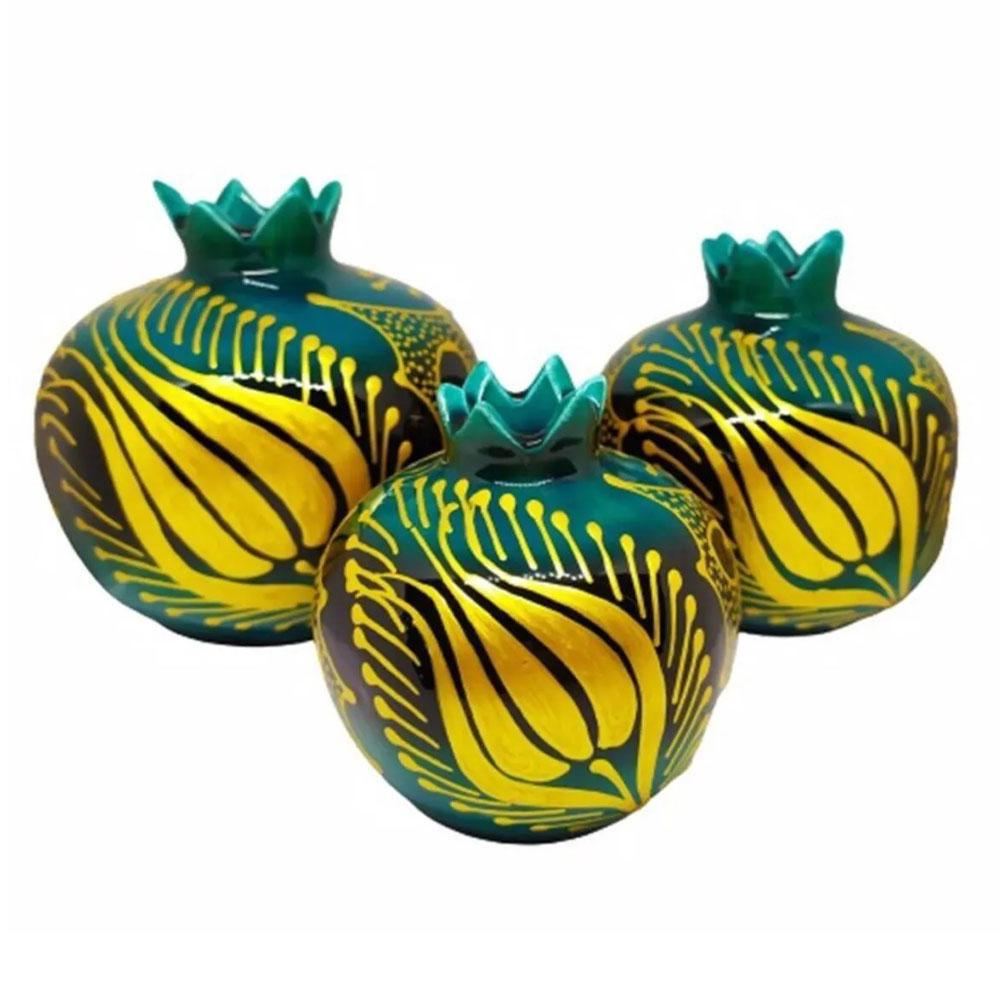 Turkuaz Çini 3 Lü Nar Takımı