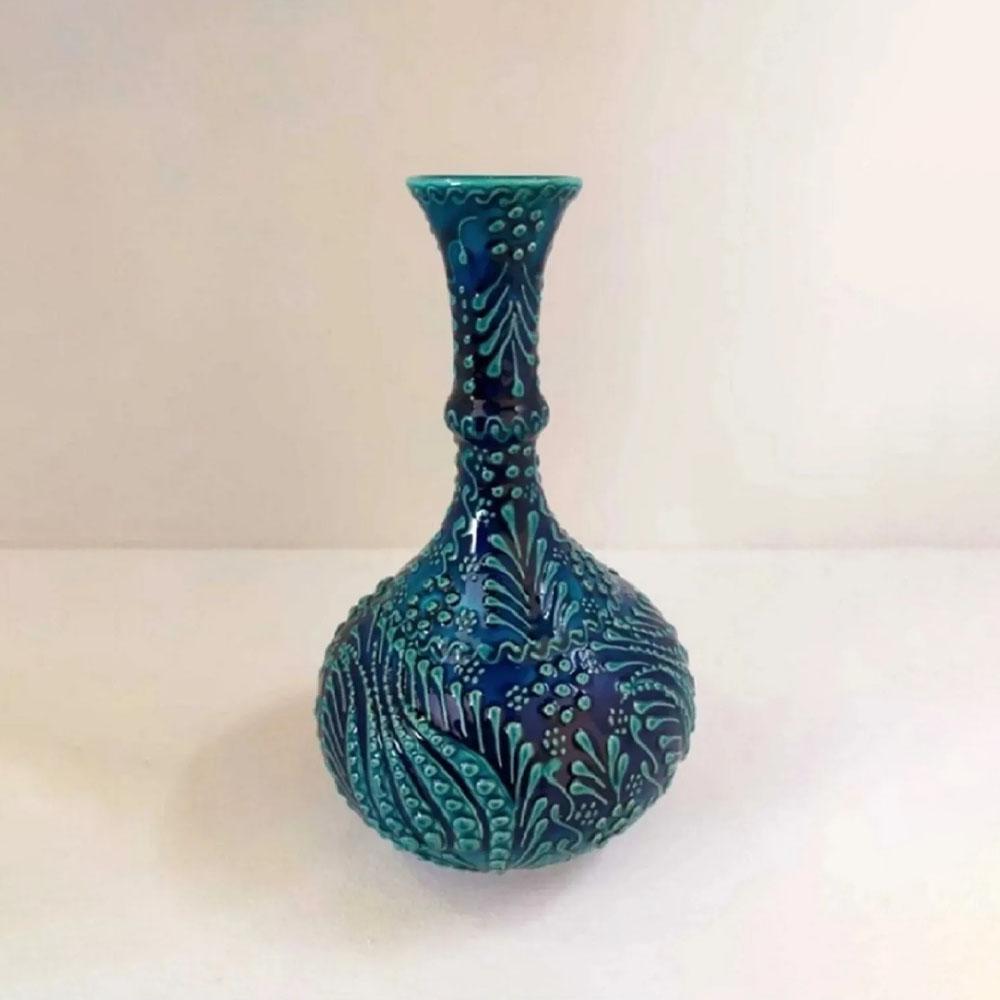 Marketim'den 20 Cm Göz Yaşı Turkuaz Modeli Vazo